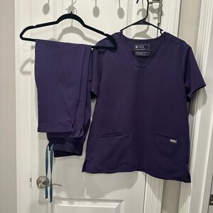 Figs Women's Scrub Set in Purple